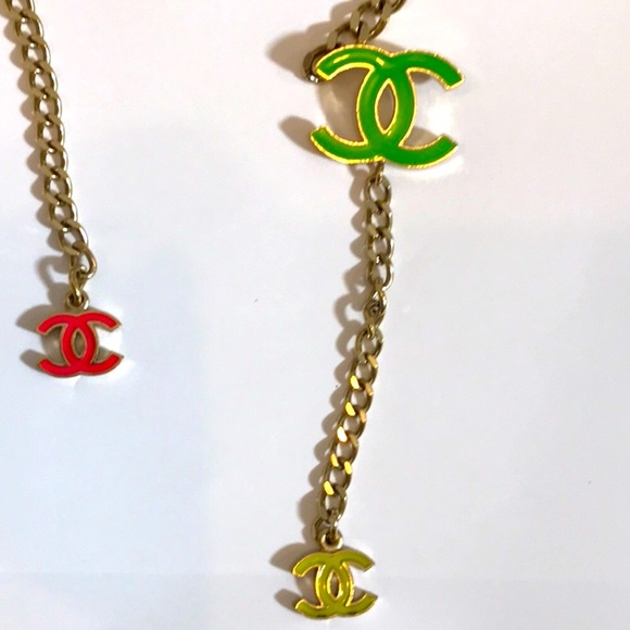 🤮 TRADE 😮 CHANEL belt/necklace neon - Picture 3 of 10